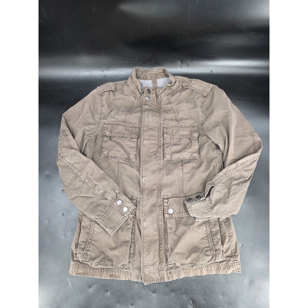 Massimo Dutti - Field Jacket Utility Style Pockets Brown - Mens Size M